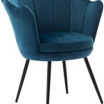 Amazon.com: Mordern Velvet Accent Chair,Comfy Lotus Upholstered .