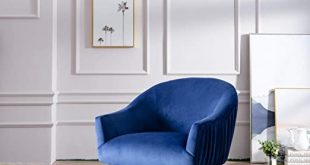 Amazon.com: Velvet Accent Chair Single Sofa Comfy Upholstered .