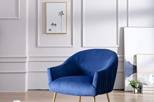 Amazon.com: Velvet Accent Chair Single Sofa Comfy Upholstered .