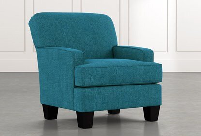 Burke Teal Accent Chair | Living Spac