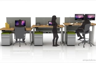 Active 1 Electric Height Adjustable Tables by AMQ Solutions at Boca .