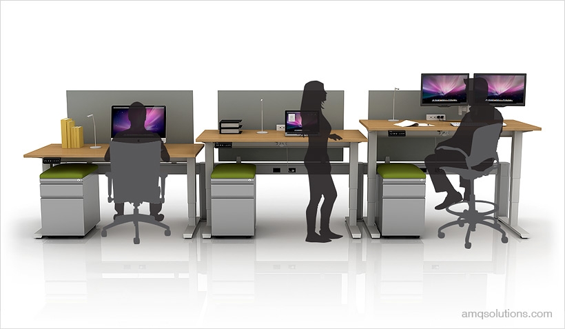 Adjustable Height Office Desks