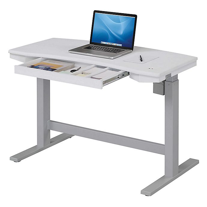 Twin Star Home Electric Adjustable Height Desk with Charging .