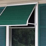 3100 Series Aluminum Window Awning with Open Side Support Arms 33 .