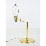 1950s Vintage George Hansen Brass Swing Arm Table Lamp | Chairi