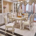 Luxury White Lacquer Silver Gold Stroke Antique French Provincial .