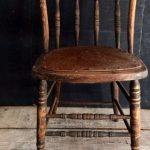 Primitive Antique Spindle Back Chair, Urban Farmhouse, Kitchen .