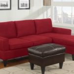 Amazon.com: 3 pc Red microfiber apartment size sectional sofa with .