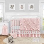 Amazon.com : Sweet Jojo Designs Solid Color Blush Pink Shabby Chic .