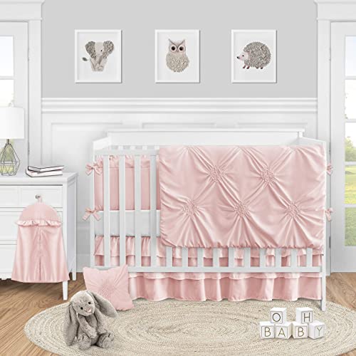 Amazon.com : Sweet Jojo Designs Solid Color Blush Pink Shabby Chic .