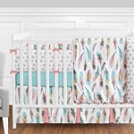 Amazon.com : Feather Baby Girls 9 Piece Crib Bedding Set with .