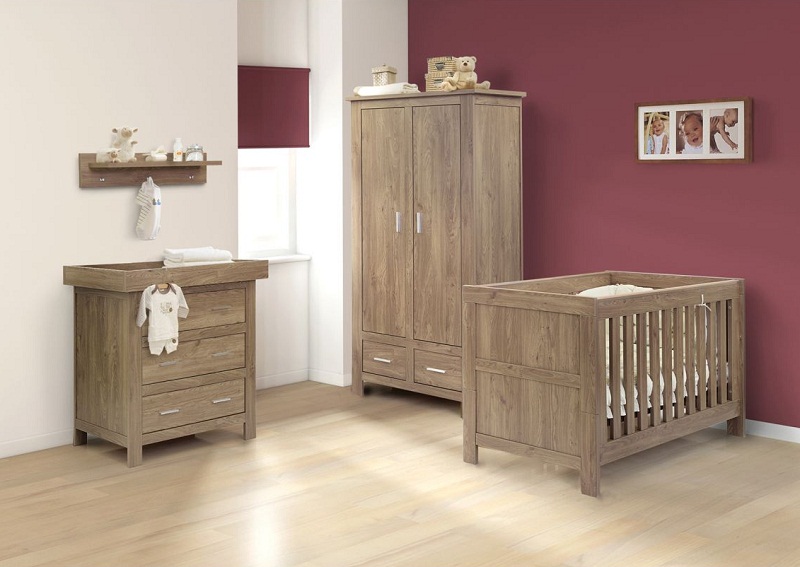 Oak Wood Furniture Set For Nursery Room - HomesCorner.C