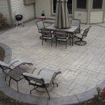 Stamped concrete patio-has the color, pattern and shape I'm .