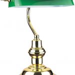 Amazon.com: RUDY Bankers Desk Lamp 15"H, Green Glass Shade with .