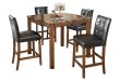 Theo Counter Height Dining Room Table and Bar Stools (Set of 5 .
