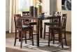 Bennox Counter Height Dining Room Table and Bar Stools (Set of 5 .