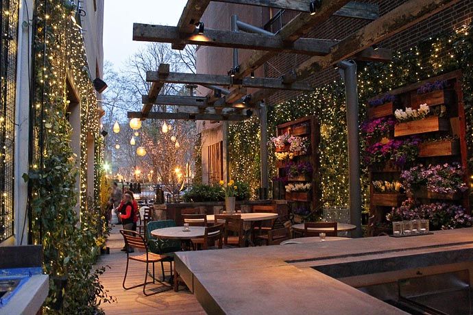 Fulfill the desire to bars with outdoor patios .