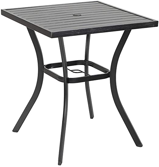 Amazon.com: PHI VILLA Outdoor Patio 31" Square Height Bar Table .