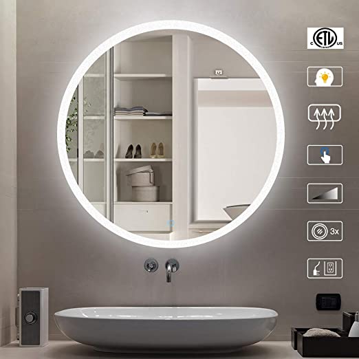 Amazon.com: CITYMODA 24 Inch Led Bathroom Mirror, Bathroom Mirror .