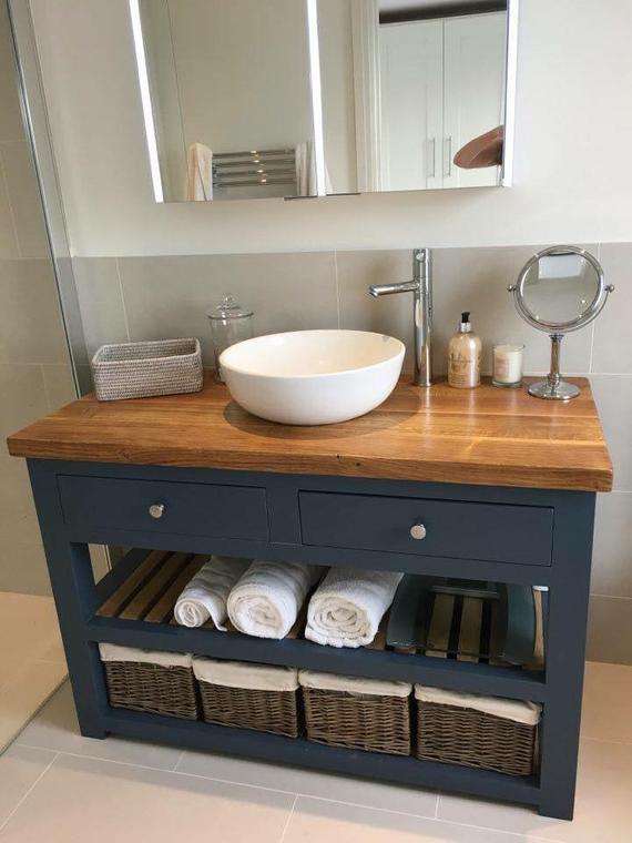 The Monkton Vanity Unit with a Quartz worktop. Made to Order | Et
