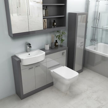 Bathroom Vanity Unit Countertop Basin Sink Cabinet Storage WC .