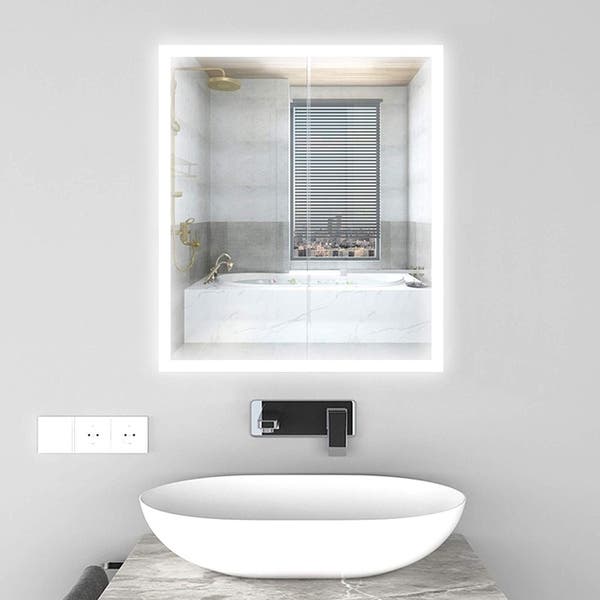Shop Vanity Art 24-Inch LED Lighted Illuminated Bathroom Vanity .