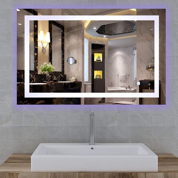 Shop Vanity Art 39.5-Inch LED Lighted Illuminated Bathroom Vanity .