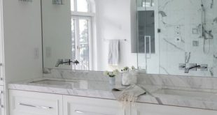 Floating Double Vanity - Transitional - bathroom - The Cross Decor .