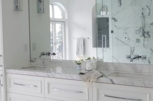 Floating Double Vanity - Transitional - bathroom - The Cross Decor .