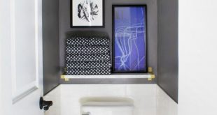 Graphic Glam Master Bathroom Makeover | Small toilet room, Master .