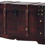 Amazon.com: Canditree Storage Trunk Wood, Antique Treasure Chest .