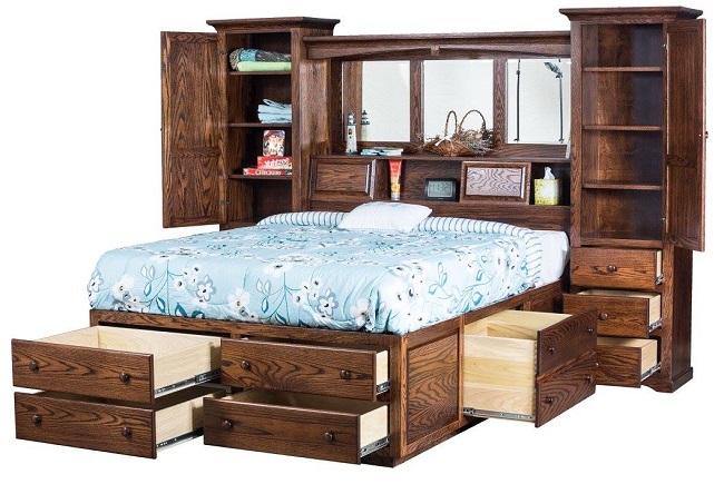 Bedroom Furniture that Maximizes Storage - Amish Furniture Showca