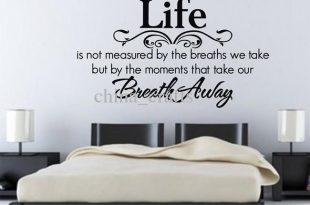 Beautiful bedroom wall art stickers Bedroom Wall Quotes Living .