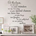 Amazon.com: In This House Wall Decals Stickers, Alphabet 3D Home .