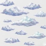 Amazon.com: Create-A-Mural Sky Cloud Wall Decals Beautiful Cloud .