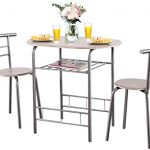 Amazon.com - Giantex 3 Piece Dining Set Compact 2 Chairs and Table .