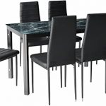 Amazon.com - IDS Online 7-Piece Dining Table and Chair Set for 6 .