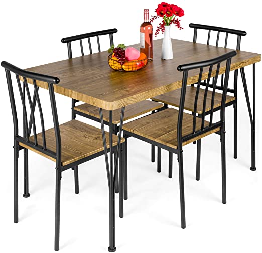Amazon.com - Best Choice Products 5-Piece Metal and Wood Indoor .