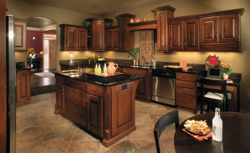 Best Paint Color for Kitchen with Dark Cabinets - Decor IdeasDecor .