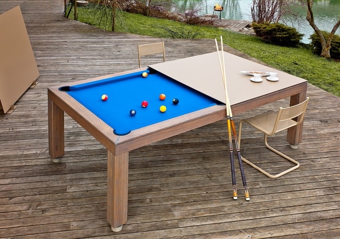 Vision Outdoor Pool Table w/Dining Top Option - Sawyer Twa