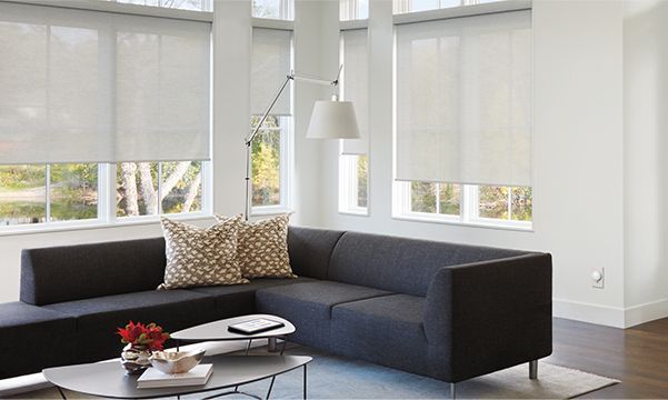 Designer Screen Shades Living Room Best Window Treatments Blinds .