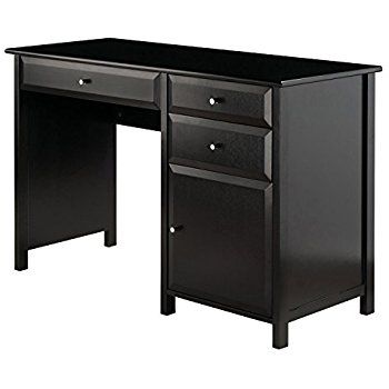 Black Desk With Drawers On Both Sides – golaria.com in 2020 .