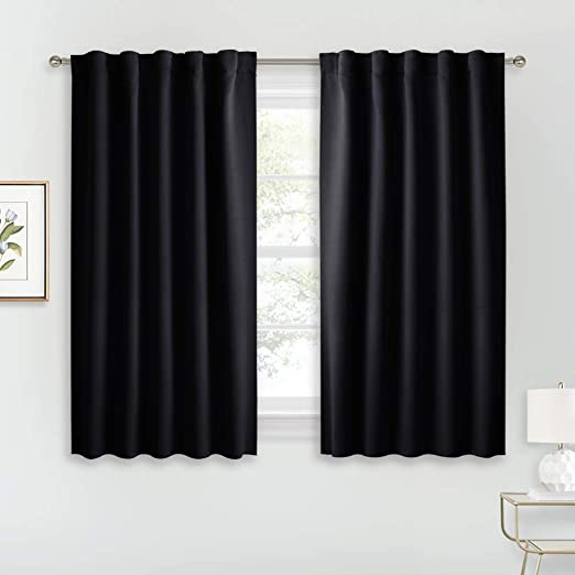 Amazon.com: RYB HOME Bedroom Blackout Curtains - Small Window .
