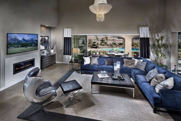 Living Room Ideas: Inspiring Styles Blue Living Room Ideas Royal .