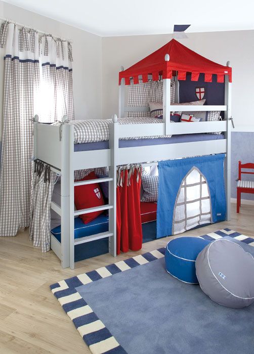 Knight's Castle Mid Sleeper Bed | Boys bedrooms, Toddler boys room .