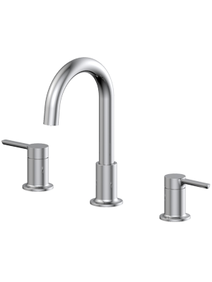 EZ-FLO Chrome 10671 Two-Handle Widespread Bathroom Lavatory Faucet .