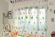 Butterfly Print Sheer Window Curtains Home Decoration | Alexnld.c