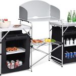 Amazon.com: Giantex Folding Camping Kitchen Table w/ 2 Storage .