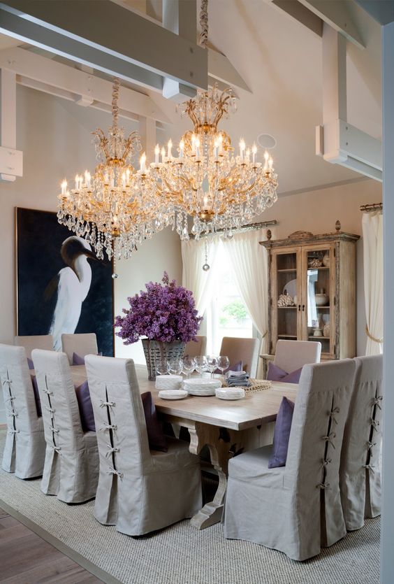 18 Lovely Chair Cover Designs To Refresh The Look Of Every Dining Ro