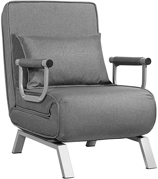 Amazon.com: Giantex Convertible Sofa Bed Sleeper Chair, 5 Position .